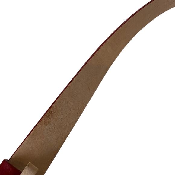 Alexander McQueen Red Logo Belt Size M - Picture 5 of 6